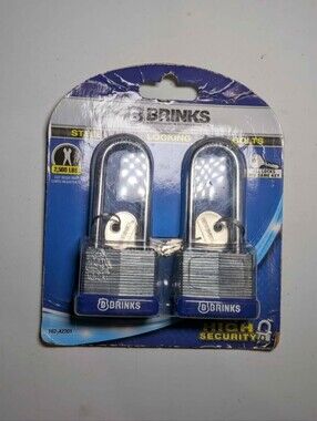 Brinks High Security paddle Lock Set Keyed Alike
